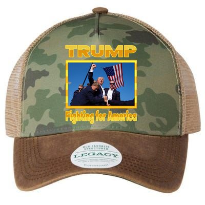 Donald Trump Fighting For America Legacy Tie Dye Trucker Hat