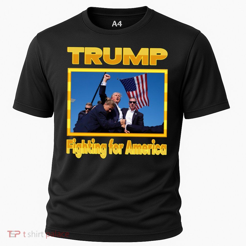 Donald Trump Fighting For America Cooling Performance Crew T-Shirt
