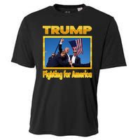 Donald Trump Fighting For America Cooling Performance Crew T-Shirt