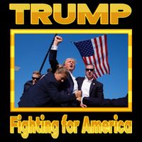Donald Trump Fighting For America Performance Shirt