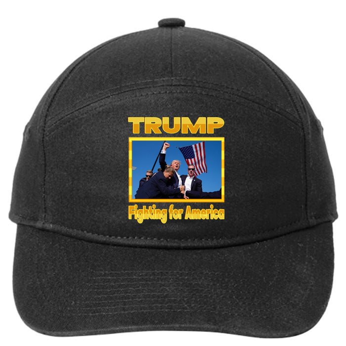 Donald Trump Fighting For America 7-Panel Snapback Hat