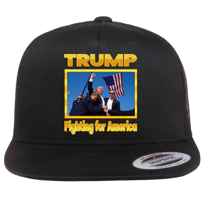Donald Trump Fighting For America Flatbill Hat