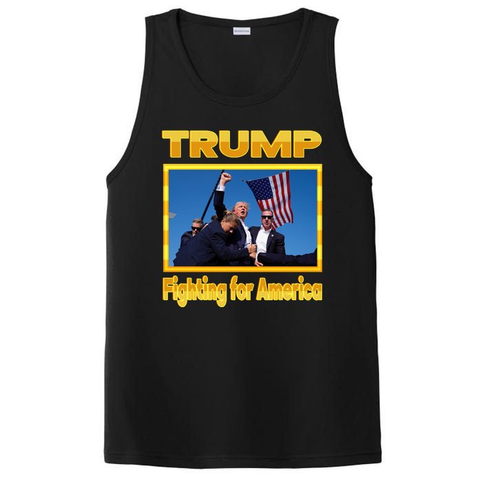 Donald Trump Fighting For America PosiCharge Competitor Tank