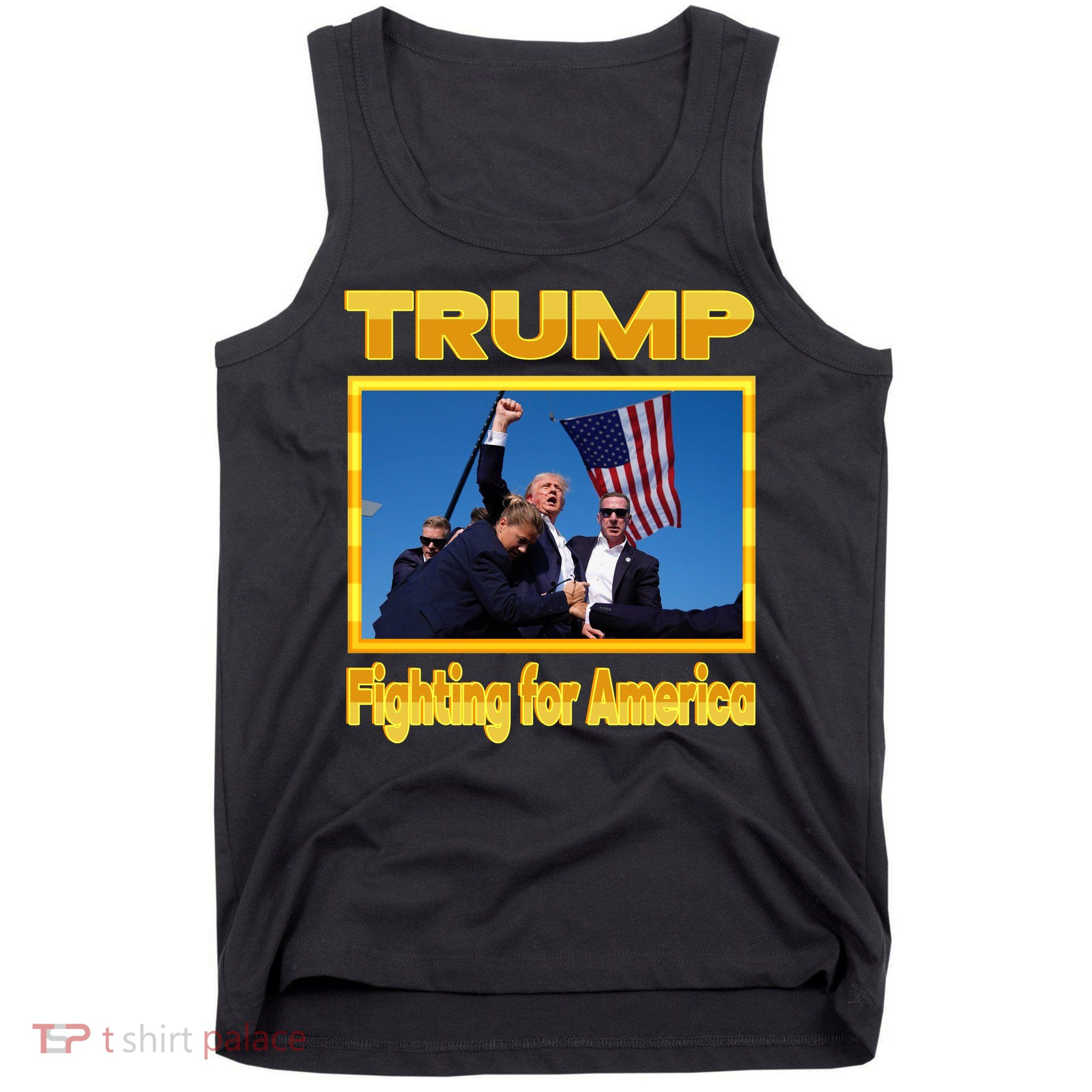 Donald Trump Fighting For America Tank Top