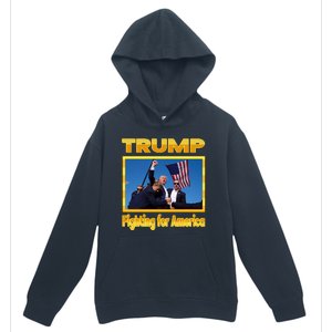 Donald Trump Fighting For America Urban Pullover Hoodie