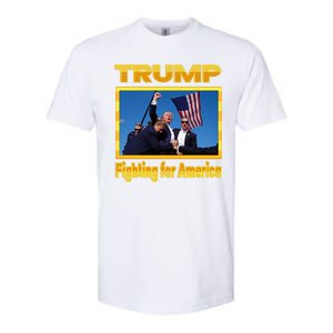 Donald Trump Fighting For America Softstyle CVC T-Shirt