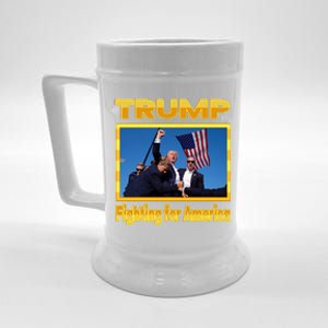 Donald Trump Fighting For America Beer Stein