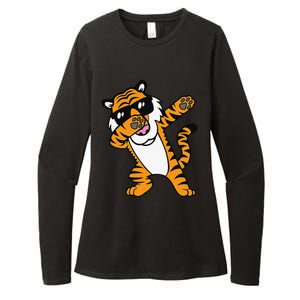 Dabbing Tiger Funny Cool Dancing Big Cat Dab Womens CVC Long Sleeve Shirt