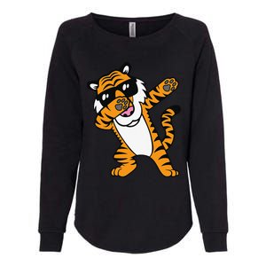 Dabbing Tiger Funny Cool Dancing Big Cat Dab Womens California Wash Sweatshirt