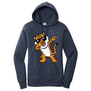 Dabbing Tiger Funny Cool Dancing Big Cat Dab Women's Pullover Hoodie