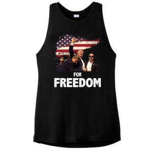 Donald Trump For Freedom Ladies PosiCharge Tri-Blend Wicking Tank