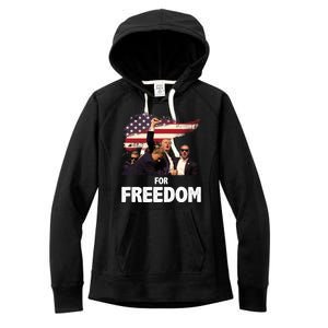 Donald Trump For Freedom Women's Fleece Hoodie