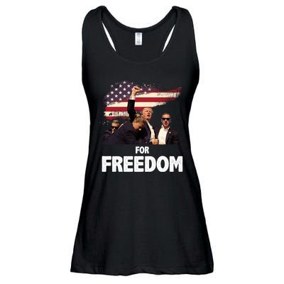 Donald Trump For Freedom Ladies Essential Flowy Tank