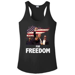 Donald Trump For Freedom Ladies PosiCharge Competitor Racerback Tank