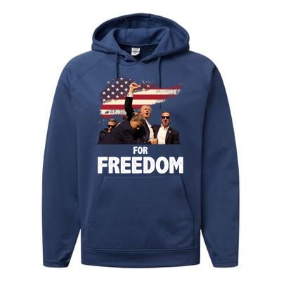 Donald Trump For Freedom Performance Fleece Hoodie