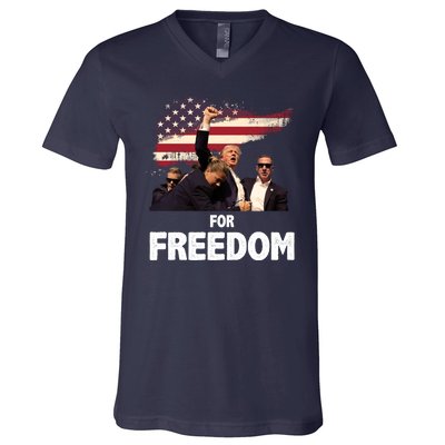 Donald Trump For Freedom V-Neck T-Shirt