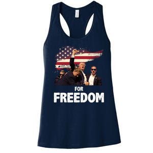 Donald Trump For Freedom Women's Racerback Tank