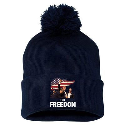 Donald Trump For Freedom Pom Pom 12in Knit Beanie