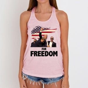 Donald Trump For Freedom Women's Knotted Racerback Tank