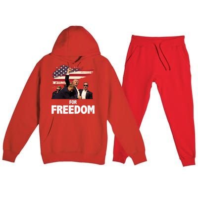 Donald Trump For Freedom Premium Hooded Sweatsuit Set