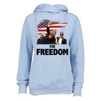 Donald Trump For Freedom Womens Funnel Neck Pullover Hood