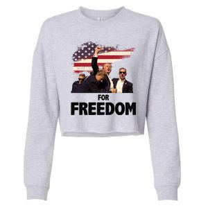 Donald Trump For Freedom Cropped Pullover Crew