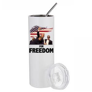 Donald Trump For Freedom Stainless Steel Tumbler