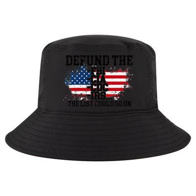 DEFUND THE FBI CIA CDC IRS... The List Could Go On Cool Comfort Performance Bucket Hat