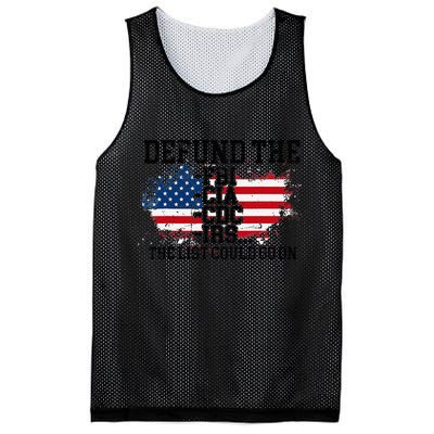 DEFUND THE FBI CIA CDC IRS... The List Could Go On Mesh Reversible Basketball Jersey Tank