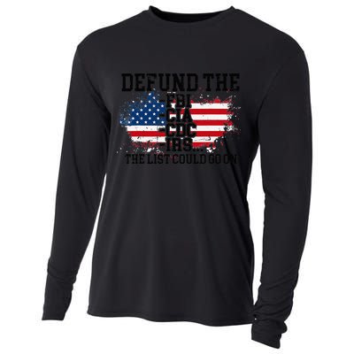 DEFUND THE FBI CIA CDC IRS... The List Could Go On Cooling Performance Long Sleeve Crew