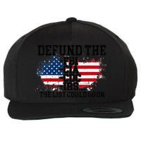 DEFUND THE FBI CIA CDC IRS... The List Could Go On Wool Snapback Cap