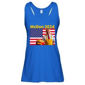 Donald Trump French Fry Cooking Fries Ladies Essential Flowy Tank