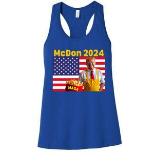 Donald Trump French Fry Cooking Fries Women's Racerback Tank