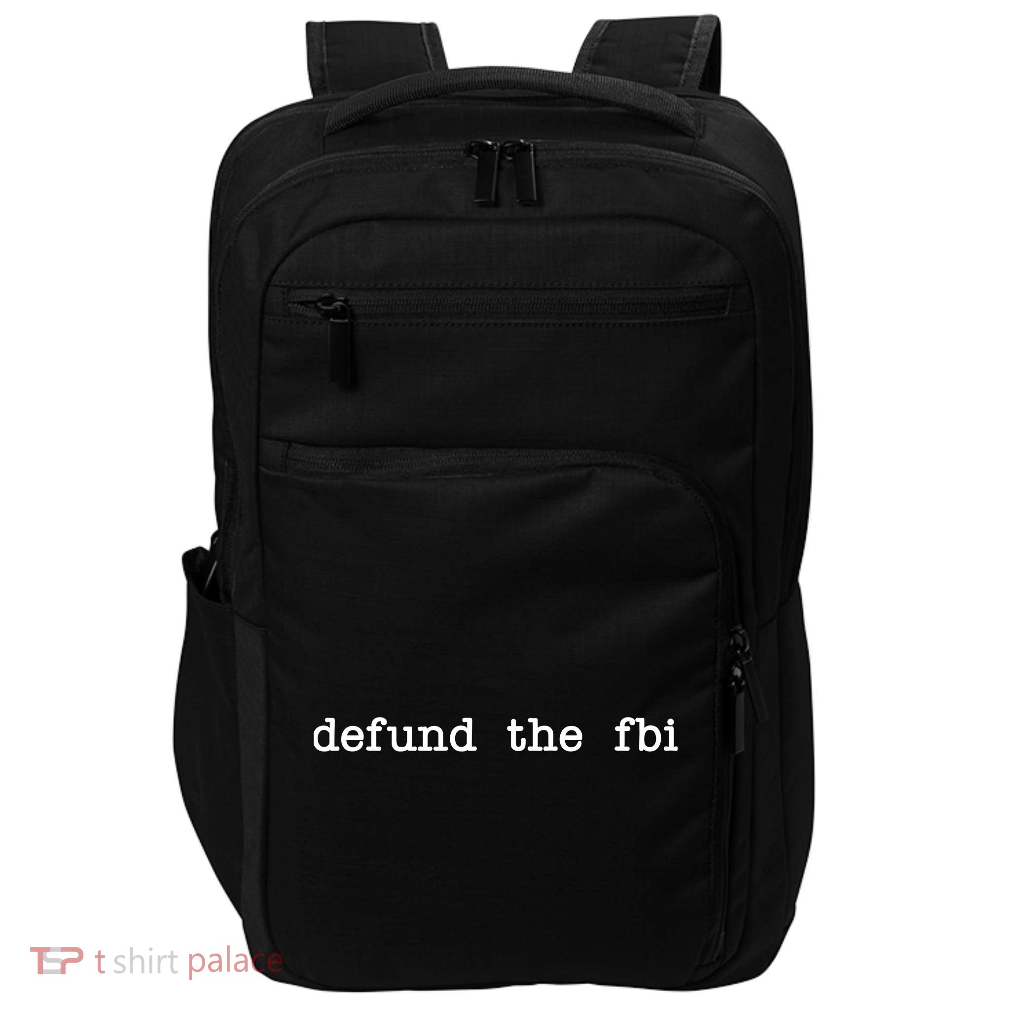Defund The FBI Impact Tech Backpack