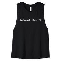 Defund The FBI Women's Racerback Cropped Tank