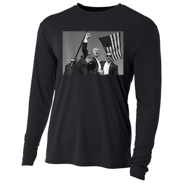 Donald Trump Fist Pump Cooling Performance Long Sleeve Crew