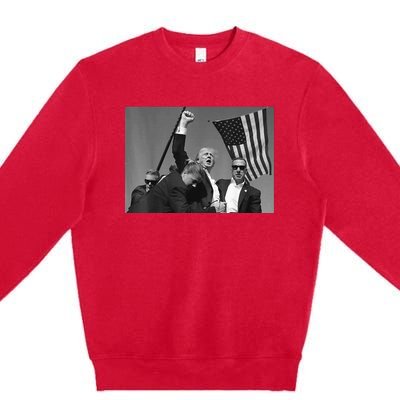 Donald Trump Fist Pump Premium Crewneck Sweatshirt