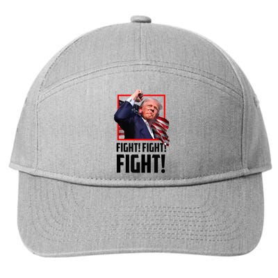 Donald Trump Fight Fighting Fighters Supporters Americans 2024 7-Panel Snapback Hat