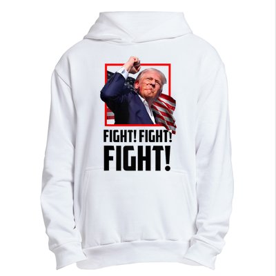 Donald Trump Fight Fighting Fighters Supporters Americans 2024 Urban Pullover Hoodie