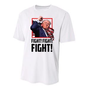 Donald Trump Fight Fighting Fighters Supporters Americans 2024 Performance Sprint T-Shirt