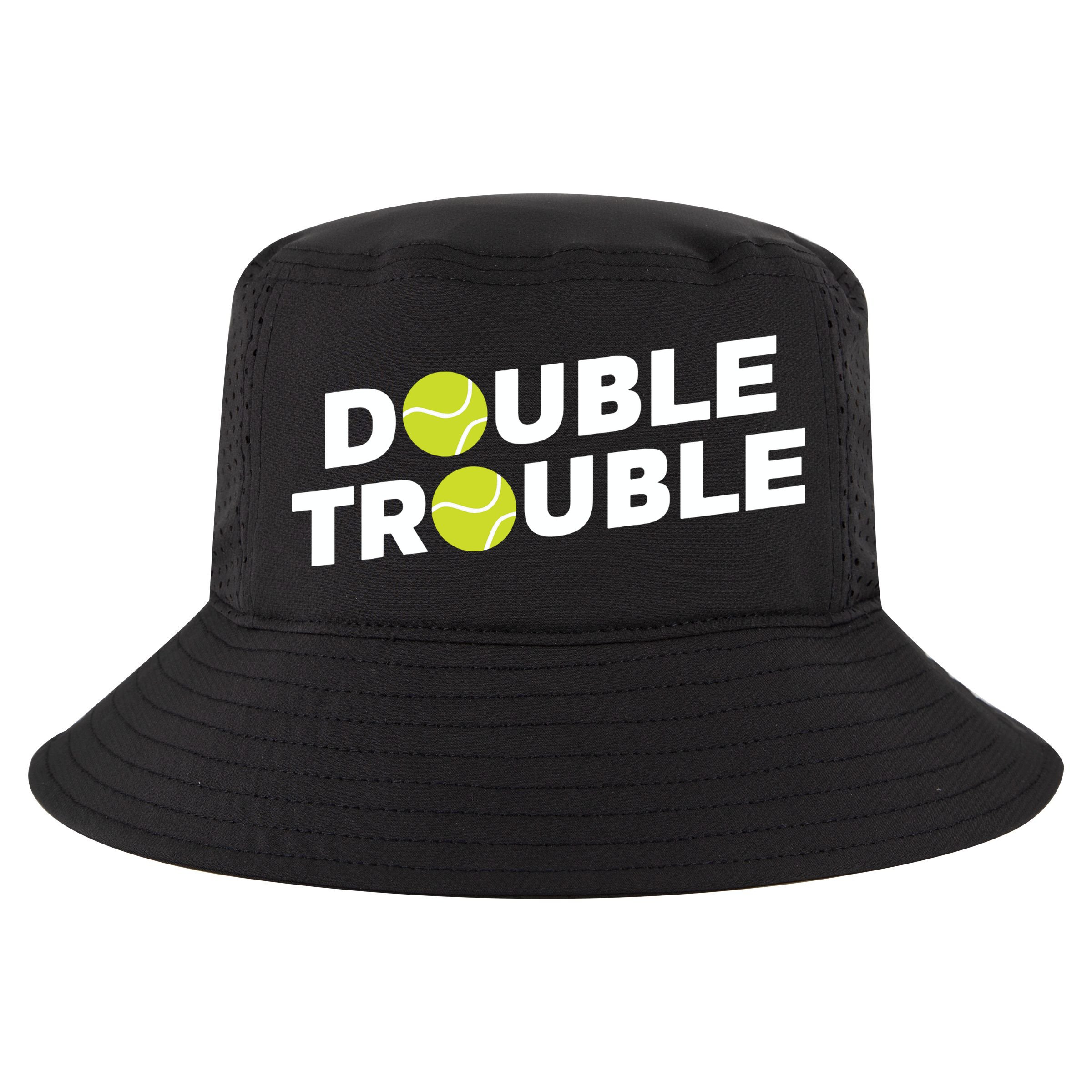 Double Trouble Funny Tennis With Tennis Balls Cool Comfort Performance Bucket Hat