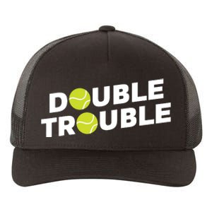 Double Trouble Funny Tennis With Tennis Balls Yupoong Adult 5-Panel Trucker Hat