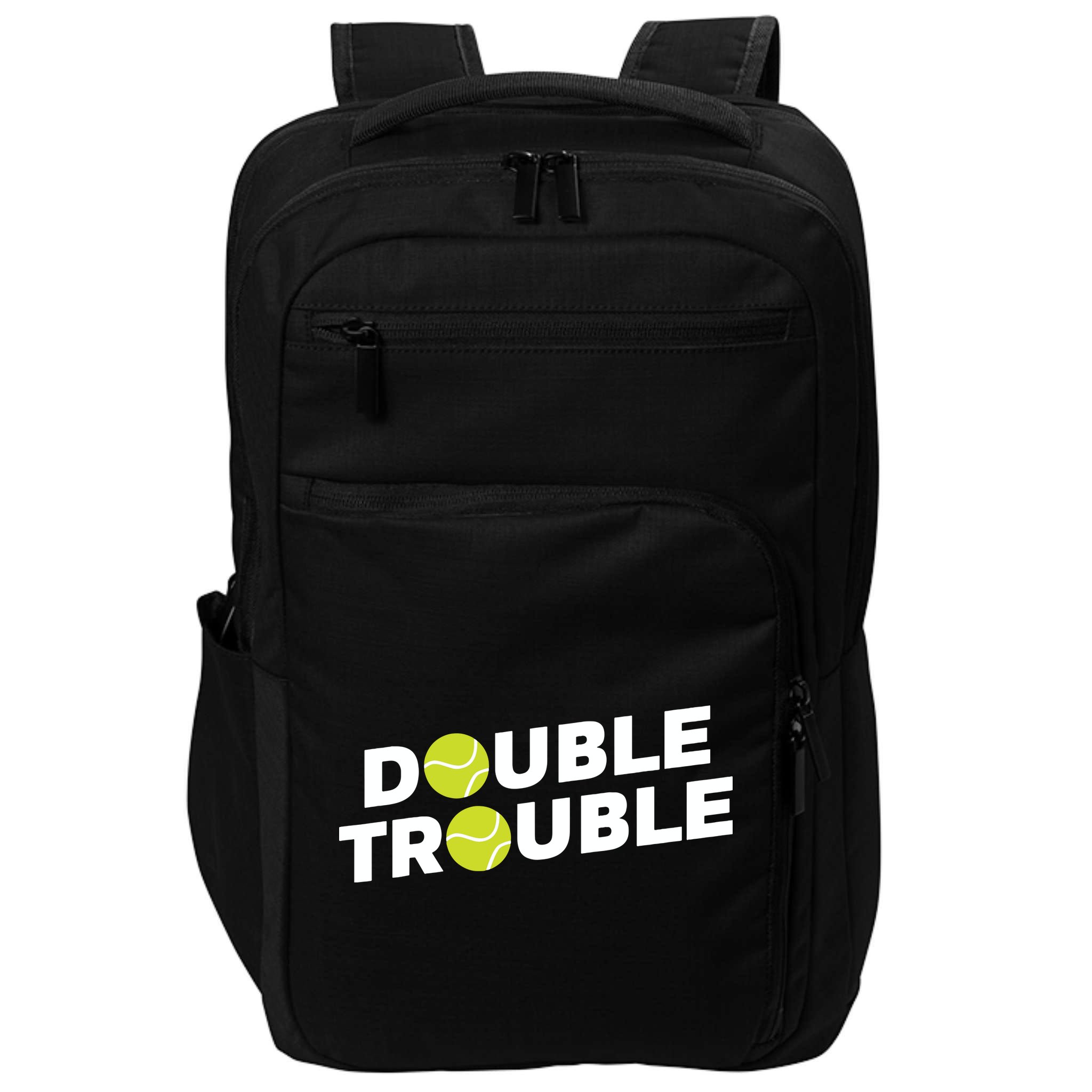 Double Trouble Funny Tennis With Tennis Balls Impact Tech Backpack