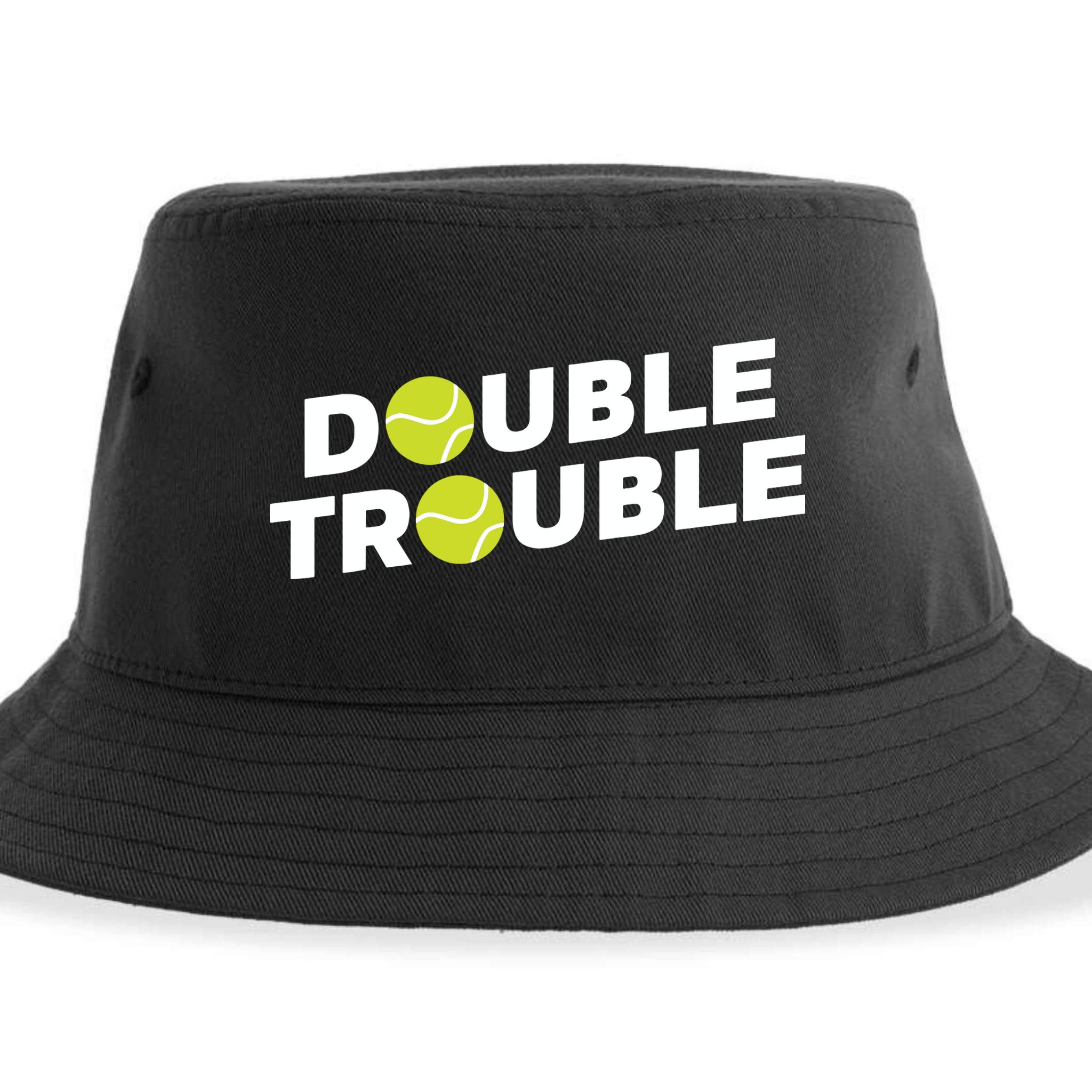 Double Trouble Funny Tennis With Tennis Balls Sustainable Bucket Hat