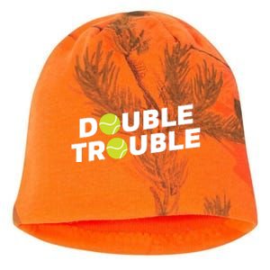 Double Trouble Funny Tennis With Tennis Balls Kati - Camo Knit Beanie