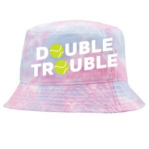 Double Trouble Funny Tennis With Tennis Balls Tie-Dyed Bucket Hat