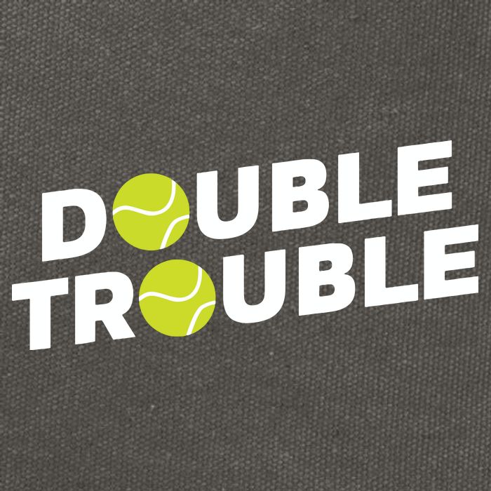 Double Trouble Funny Tennis With Tennis Balls Cotton Canvas Backpack