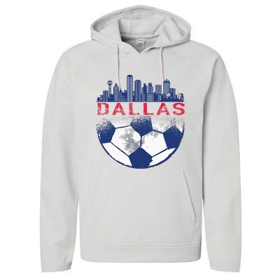 Dallas Texas Fan Fc Performance Fleece Hoodie