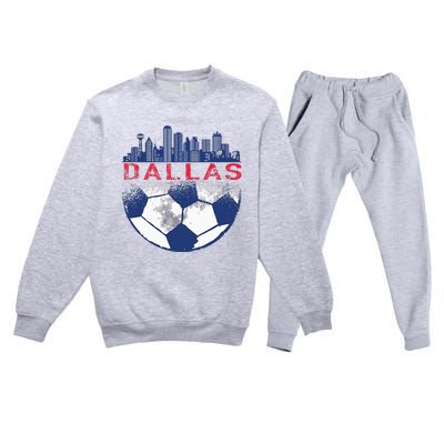 Dallas Texas Fan Fc Premium Crewneck Sweatsuit Set