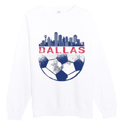 Dallas Texas Fan Fc Premium Crewneck Sweatshirt